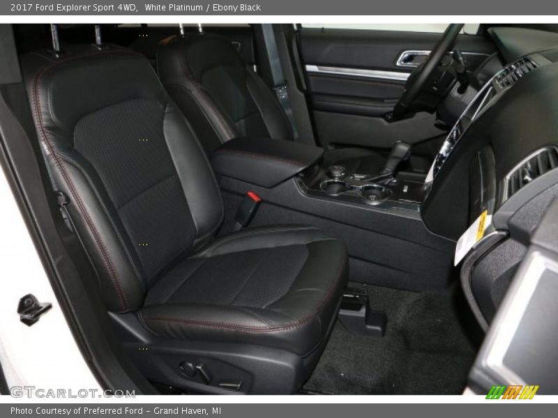 White Platinum / Ebony Black 2017 Ford Explorer Sport 4WD