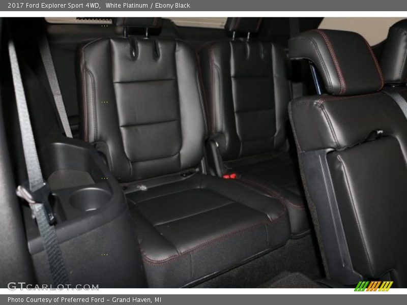 White Platinum / Ebony Black 2017 Ford Explorer Sport 4WD