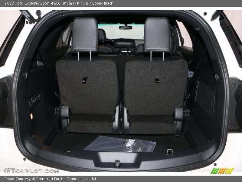 White Platinum / Ebony Black 2017 Ford Explorer Sport 4WD