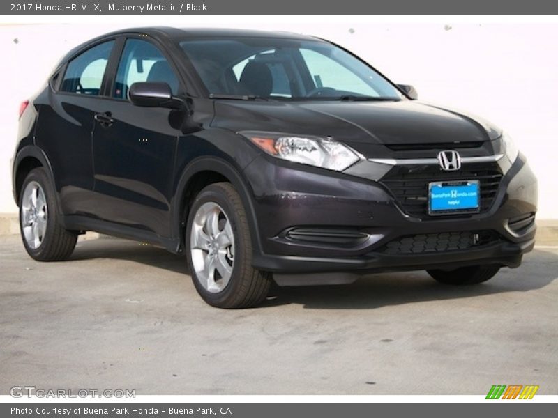 Mulberry Metallic / Black 2017 Honda HR-V LX