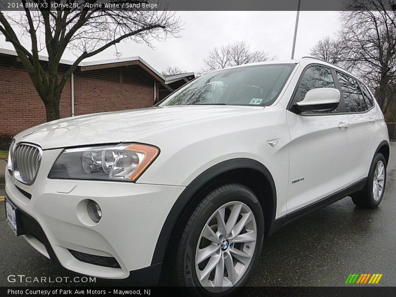 Alpine White / Sand Beige 2014 BMW X3 xDrive28i