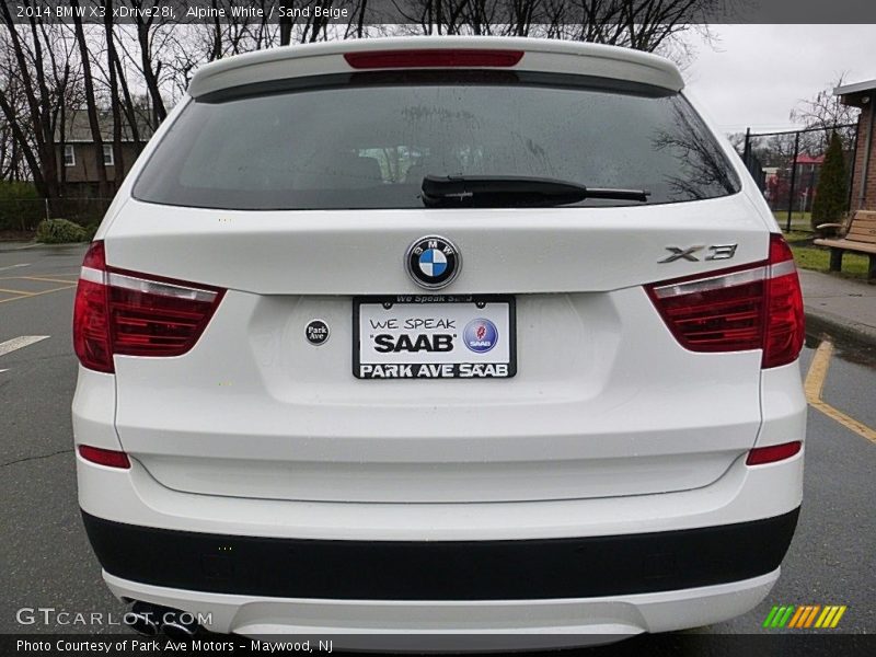 Alpine White / Sand Beige 2014 BMW X3 xDrive28i
