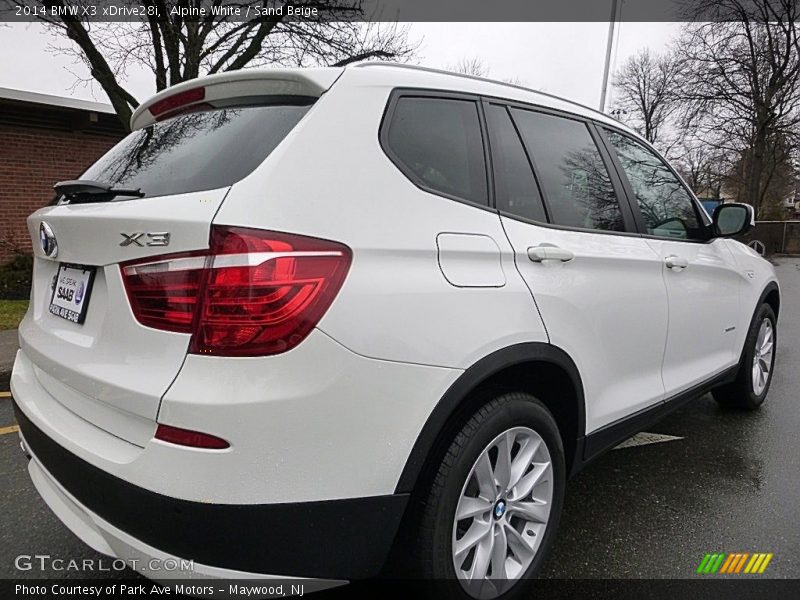 Alpine White / Sand Beige 2014 BMW X3 xDrive28i