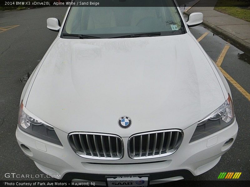 Alpine White / Sand Beige 2014 BMW X3 xDrive28i