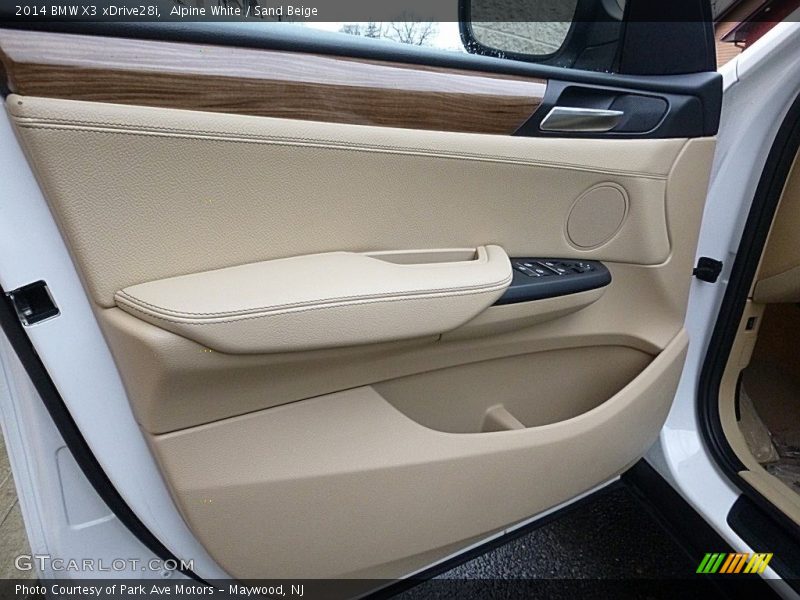 Alpine White / Sand Beige 2014 BMW X3 xDrive28i