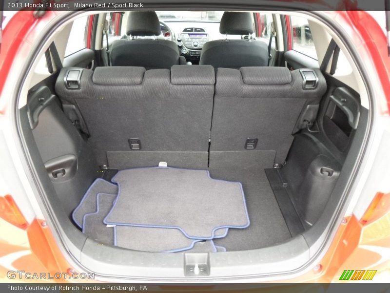 Milano Red / Sport Black 2013 Honda Fit Sport