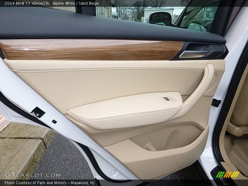 Alpine White / Sand Beige 2014 BMW X3 xDrive28i