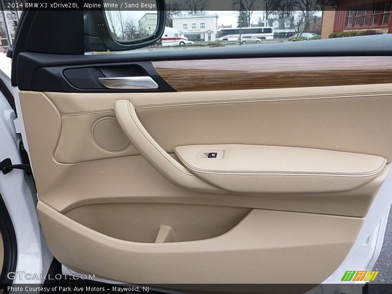 Alpine White / Sand Beige 2014 BMW X3 xDrive28i
