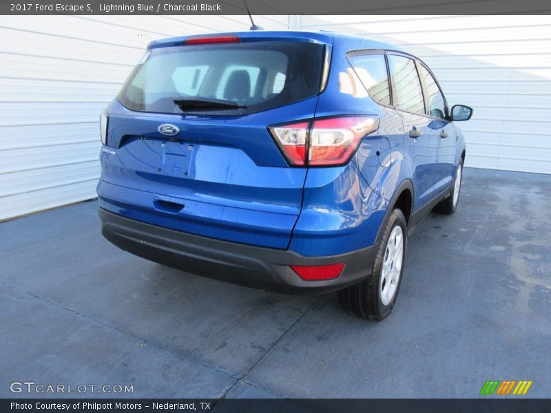 Lightning Blue / Charcoal Black 2017 Ford Escape S