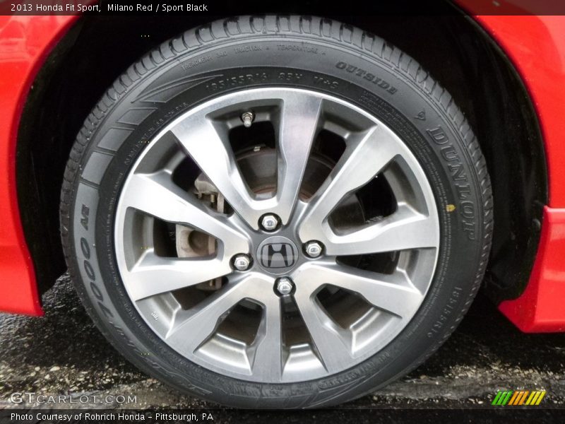 Milano Red / Sport Black 2013 Honda Fit Sport