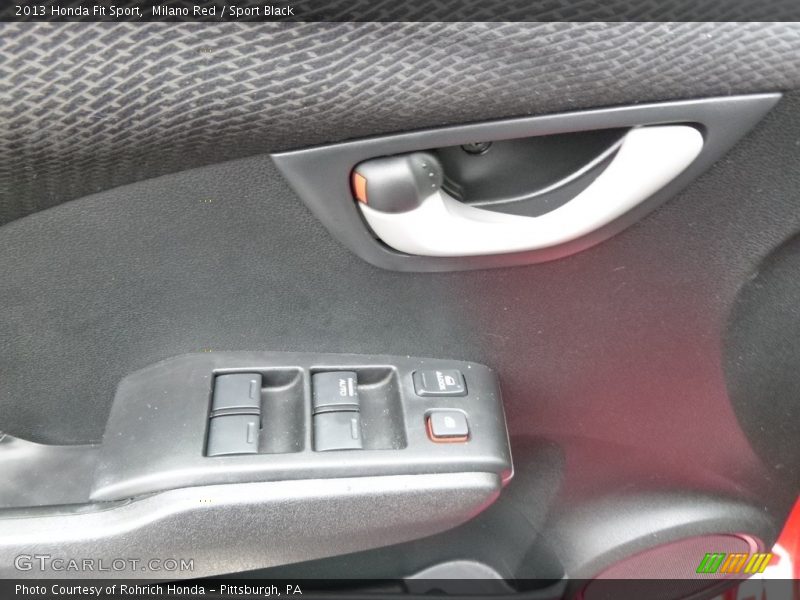 Milano Red / Sport Black 2013 Honda Fit Sport