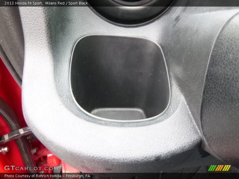 Milano Red / Sport Black 2013 Honda Fit Sport