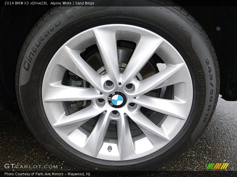 Alpine White / Sand Beige 2014 BMW X3 xDrive28i