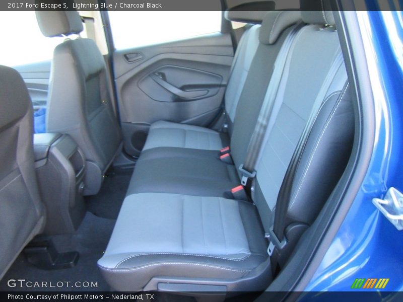 Lightning Blue / Charcoal Black 2017 Ford Escape S