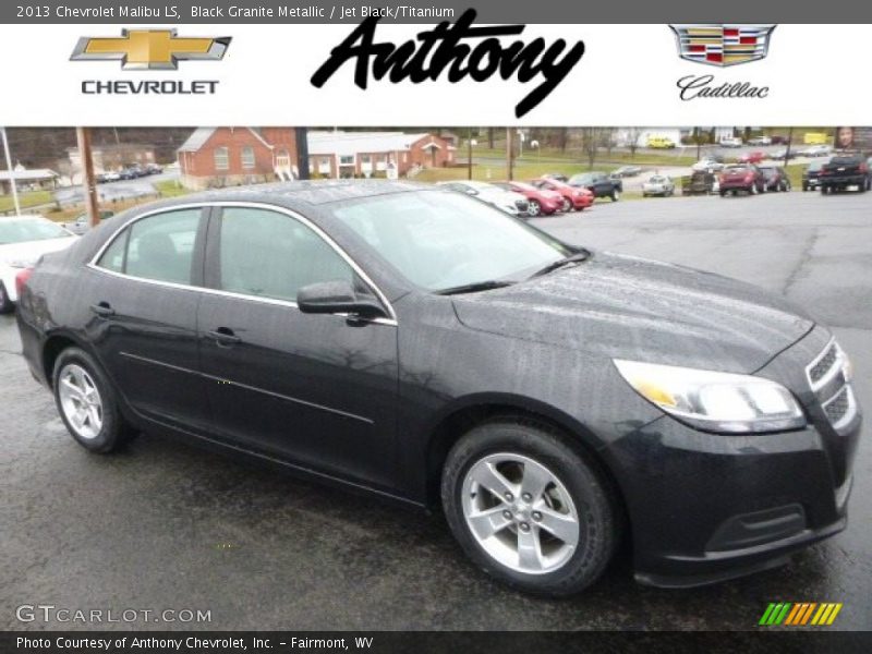 Black Granite Metallic / Jet Black/Titanium 2013 Chevrolet Malibu LS