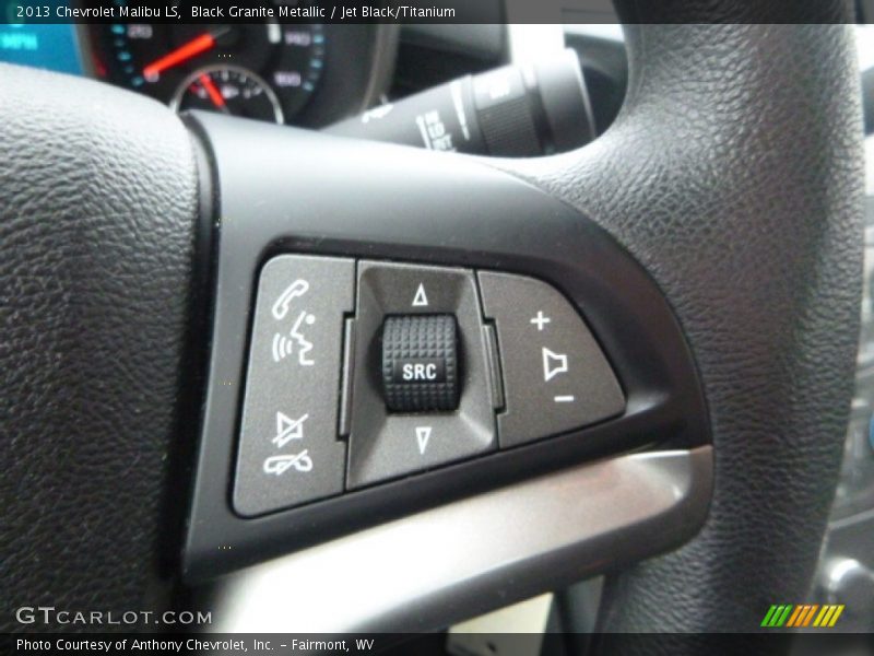 Black Granite Metallic / Jet Black/Titanium 2013 Chevrolet Malibu LS