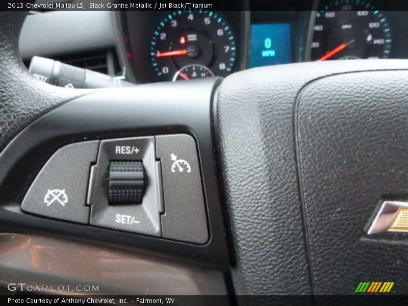 Black Granite Metallic / Jet Black/Titanium 2013 Chevrolet Malibu LS