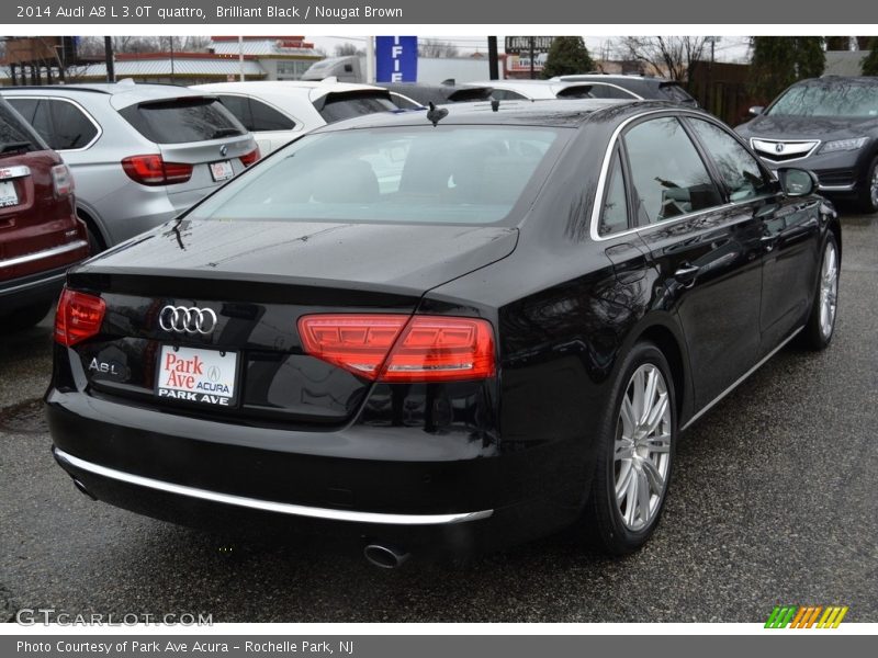 Brilliant Black / Nougat Brown 2014 Audi A8 L 3.0T quattro