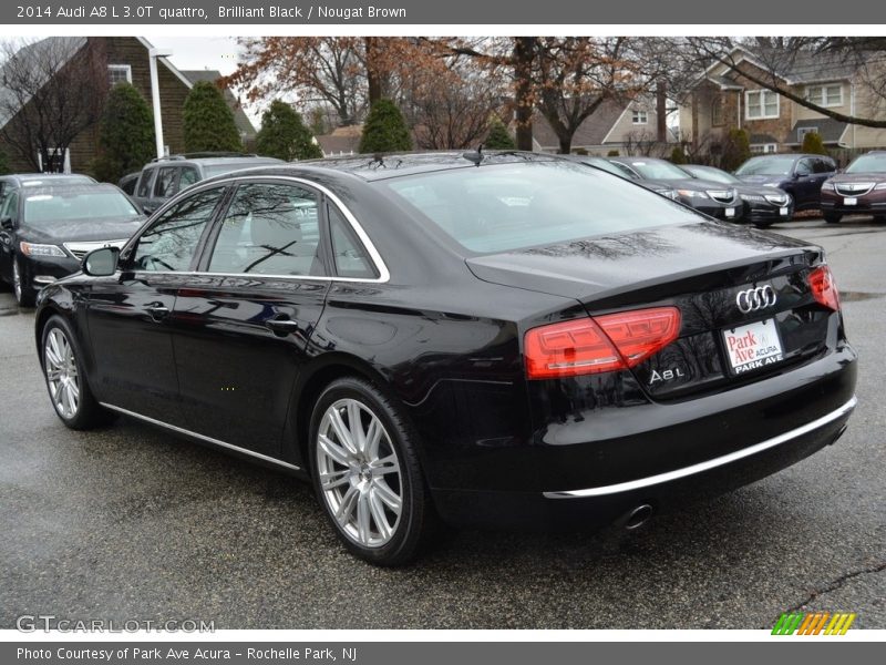 Brilliant Black / Nougat Brown 2014 Audi A8 L 3.0T quattro