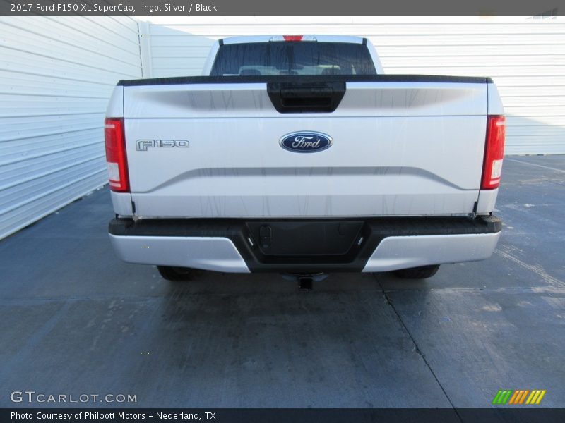 Ingot Silver / Black 2017 Ford F150 XL SuperCab