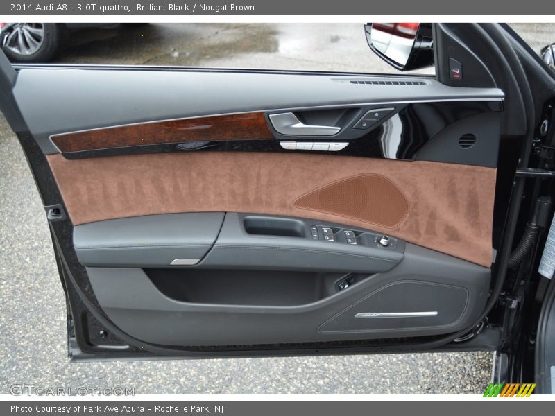 Brilliant Black / Nougat Brown 2014 Audi A8 L 3.0T quattro