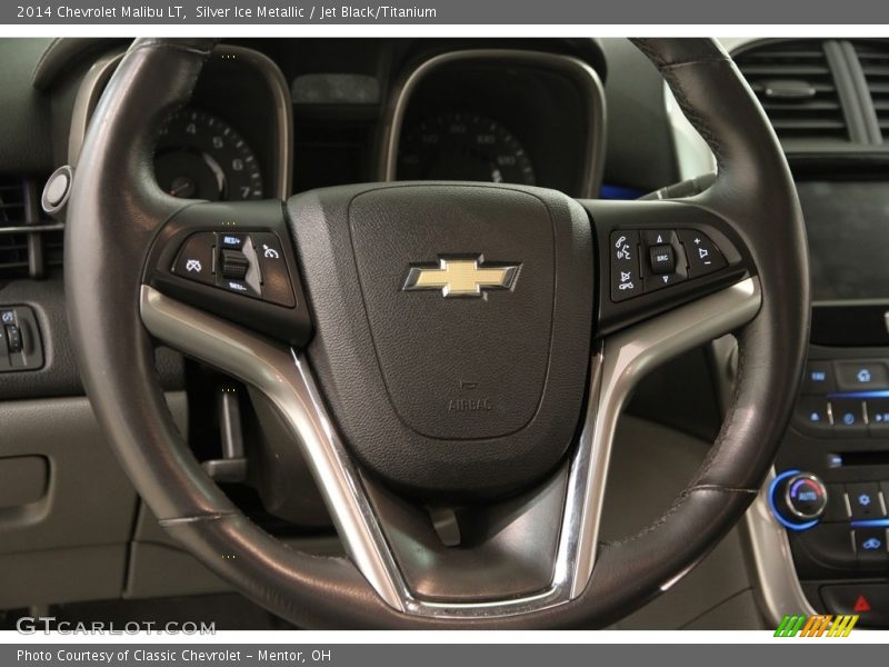 Silver Ice Metallic / Jet Black/Titanium 2014 Chevrolet Malibu LT