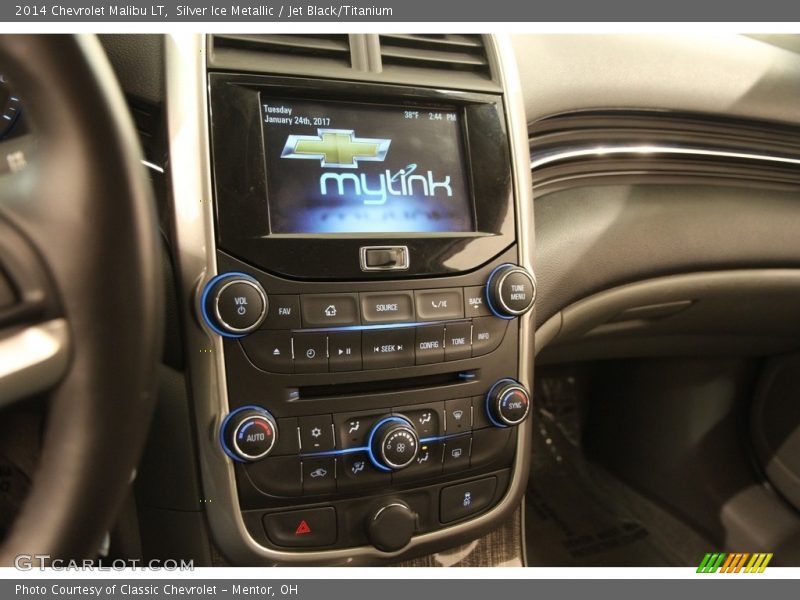 Silver Ice Metallic / Jet Black/Titanium 2014 Chevrolet Malibu LT