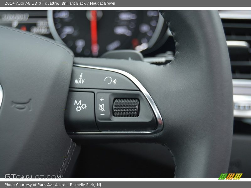 Brilliant Black / Nougat Brown 2014 Audi A8 L 3.0T quattro