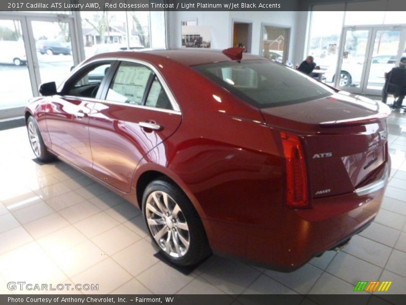 Red Obsession Tintcoat / Light Platinum w/Jet Black Accents 2017 Cadillac ATS Luxury AWD