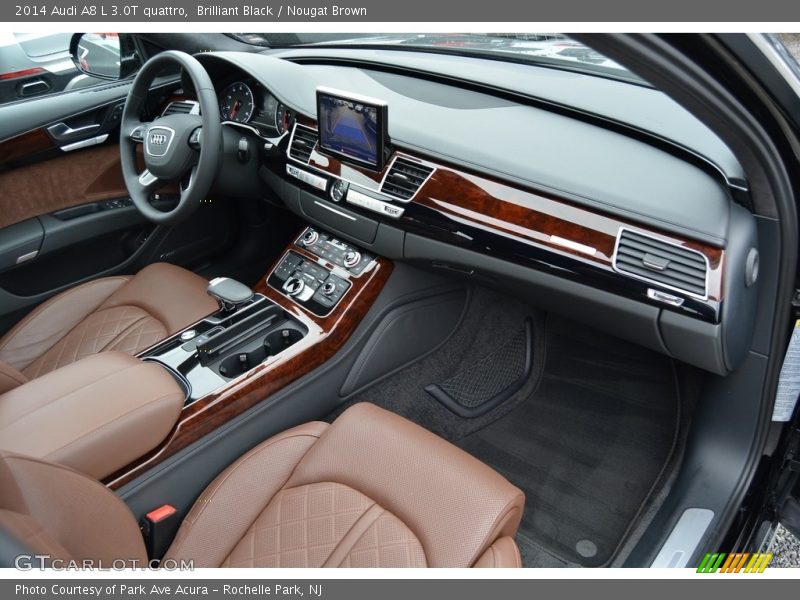 Brilliant Black / Nougat Brown 2014 Audi A8 L 3.0T quattro