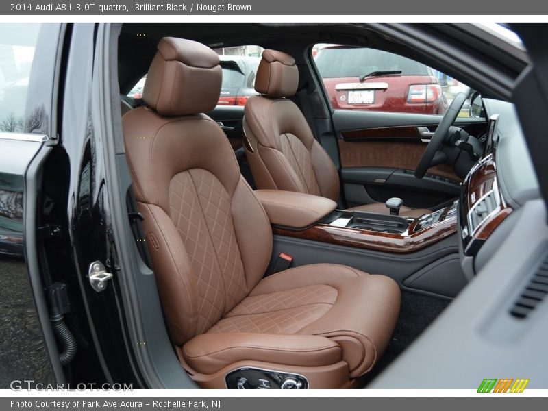 Brilliant Black / Nougat Brown 2014 Audi A8 L 3.0T quattro