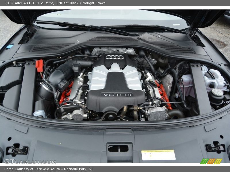 Brilliant Black / Nougat Brown 2014 Audi A8 L 3.0T quattro