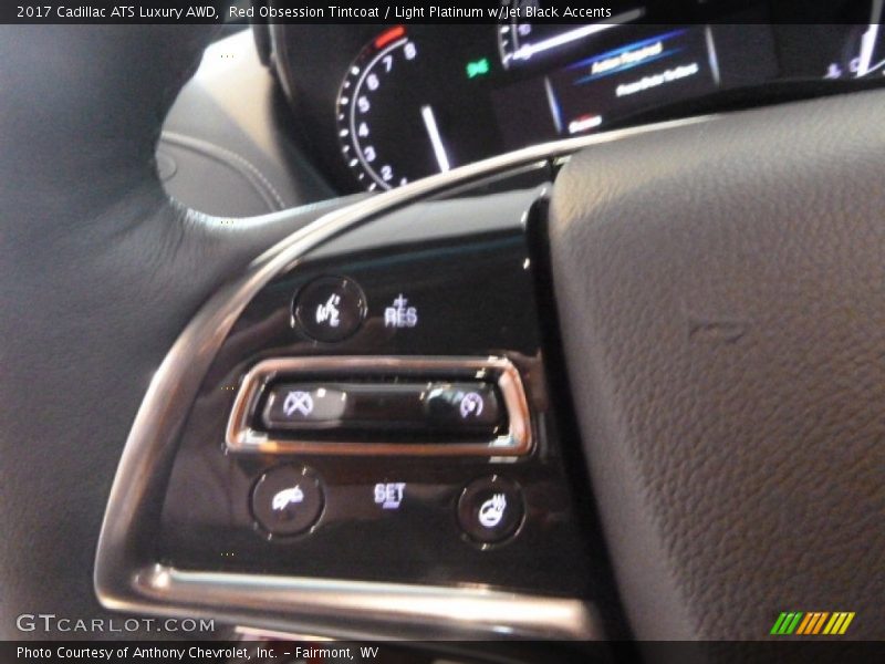Red Obsession Tintcoat / Light Platinum w/Jet Black Accents 2017 Cadillac ATS Luxury AWD