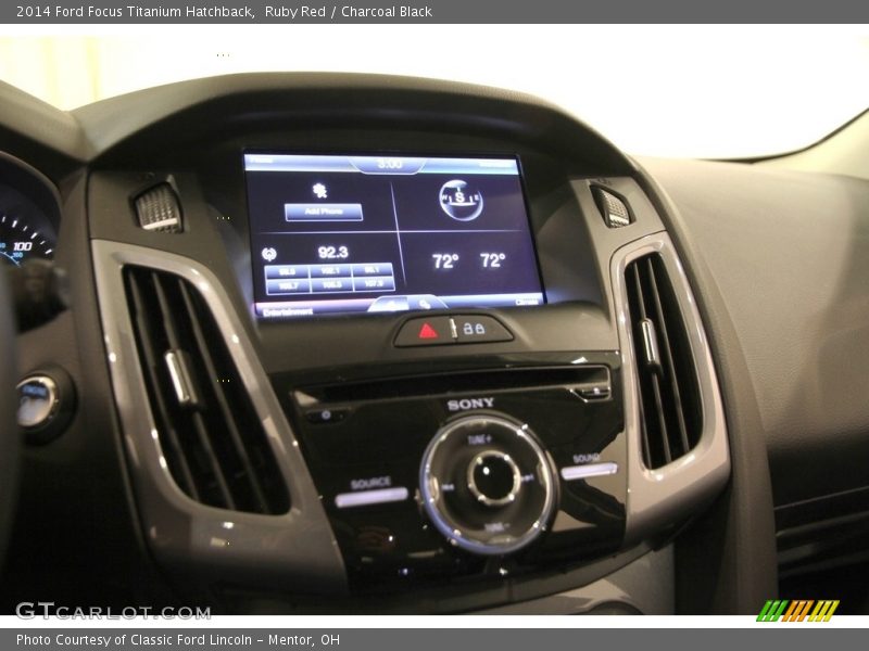 Ruby Red / Charcoal Black 2014 Ford Focus Titanium Hatchback