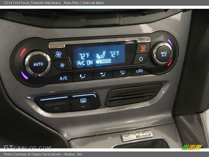 Ruby Red / Charcoal Black 2014 Ford Focus Titanium Hatchback