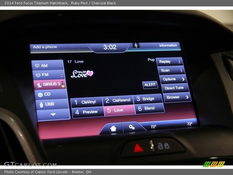 Ruby Red / Charcoal Black 2014 Ford Focus Titanium Hatchback