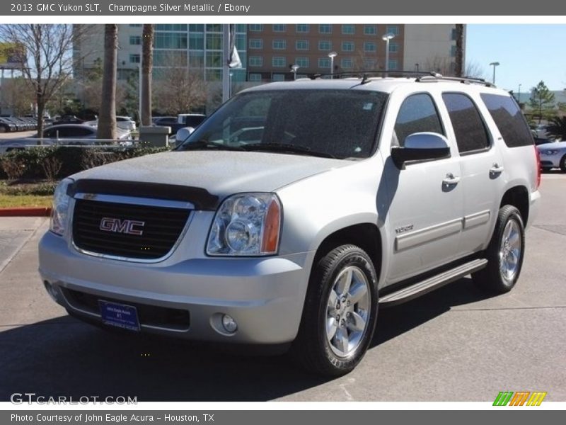 Champagne Silver Metallic / Ebony 2013 GMC Yukon SLT