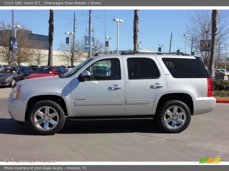 Champagne Silver Metallic / Ebony 2013 GMC Yukon SLT