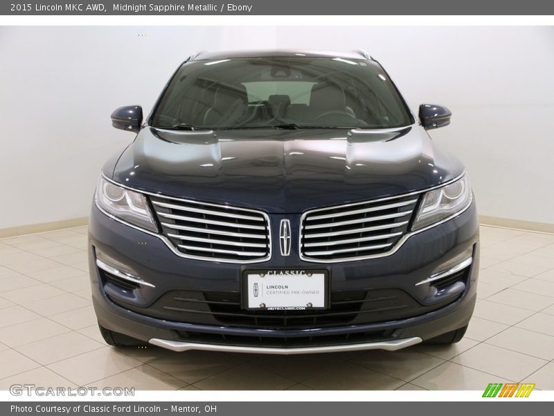 Midnight Sapphire Metallic / Ebony 2015 Lincoln MKC AWD