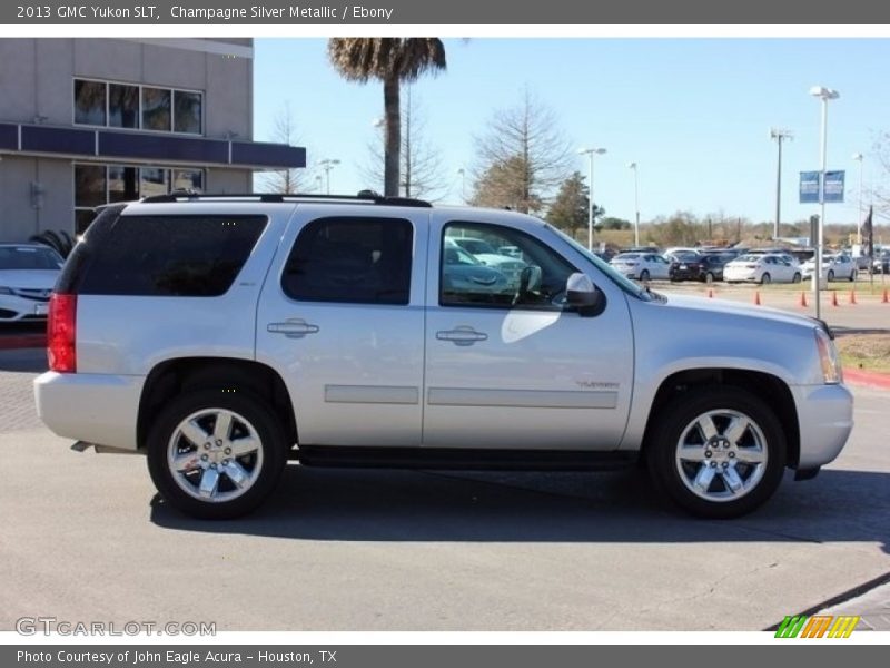 Champagne Silver Metallic / Ebony 2013 GMC Yukon SLT