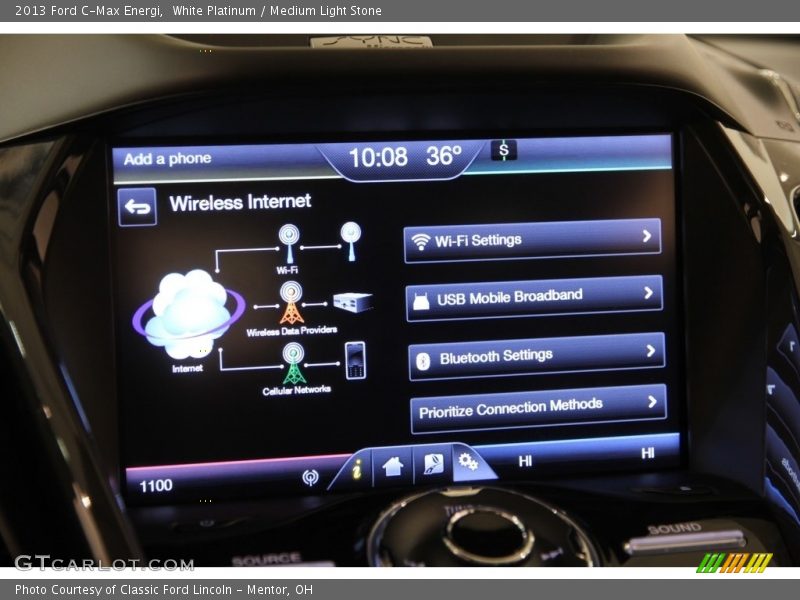 White Platinum / Medium Light Stone 2013 Ford C-Max Energi