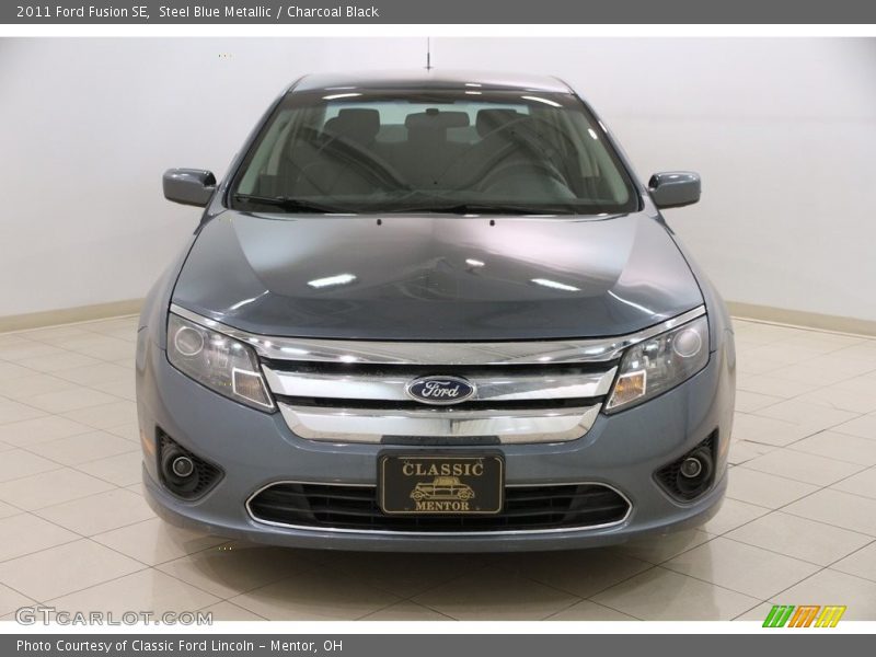 Steel Blue Metallic / Charcoal Black 2011 Ford Fusion SE