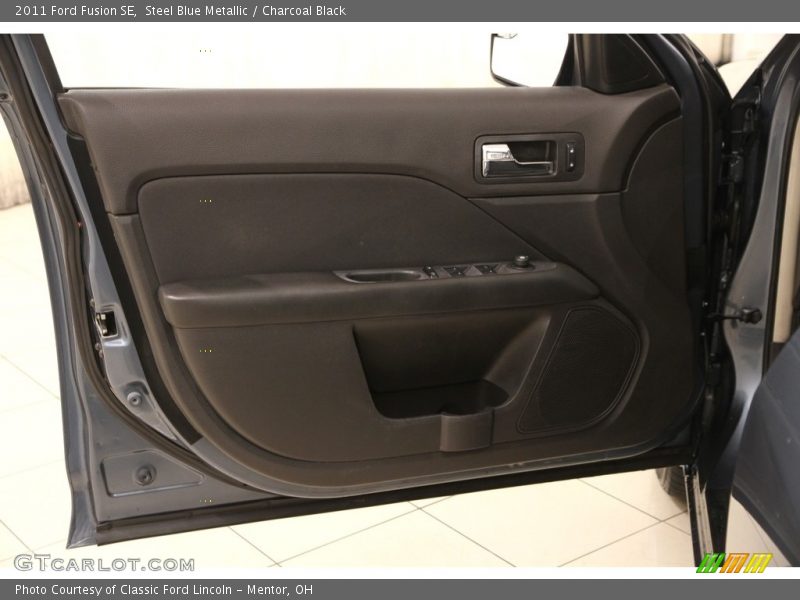 Steel Blue Metallic / Charcoal Black 2011 Ford Fusion SE