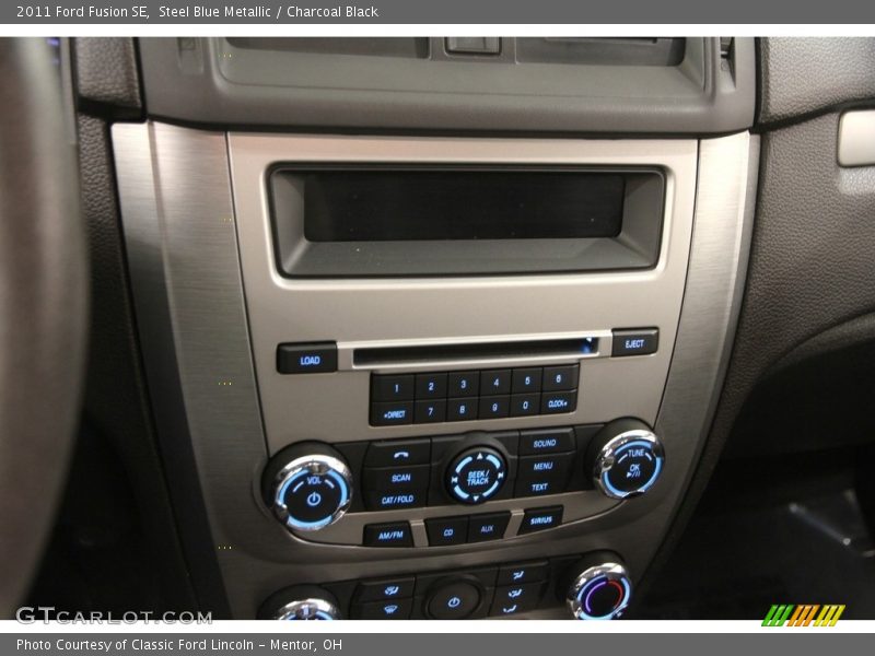 Steel Blue Metallic / Charcoal Black 2011 Ford Fusion SE