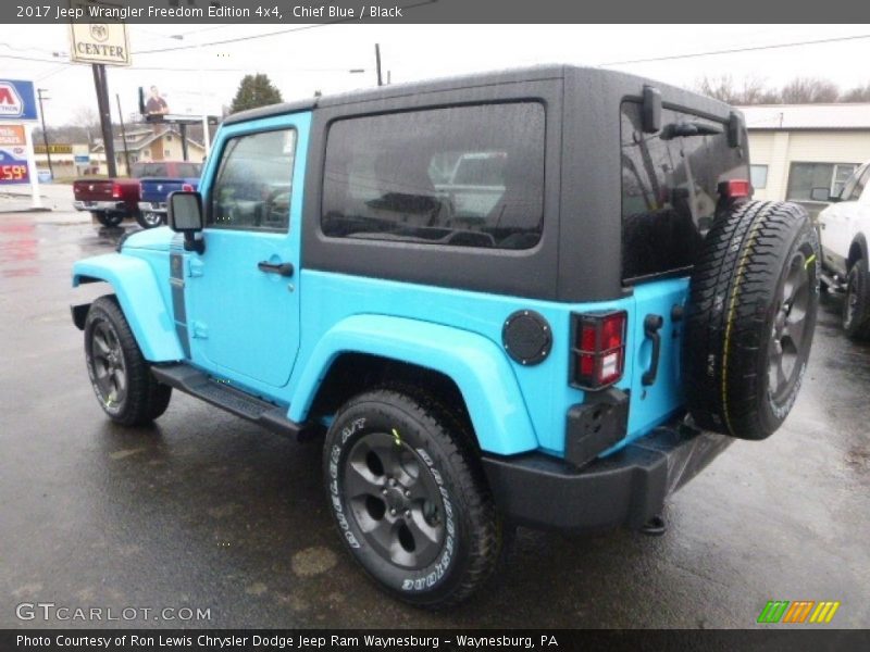 Chief Blue / Black 2017 Jeep Wrangler Freedom Edition 4x4