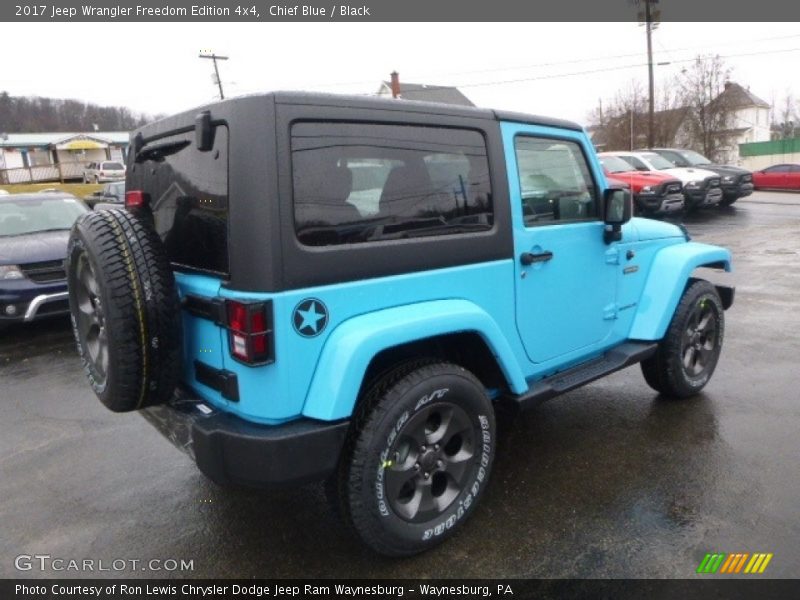 Chief Blue / Black 2017 Jeep Wrangler Freedom Edition 4x4