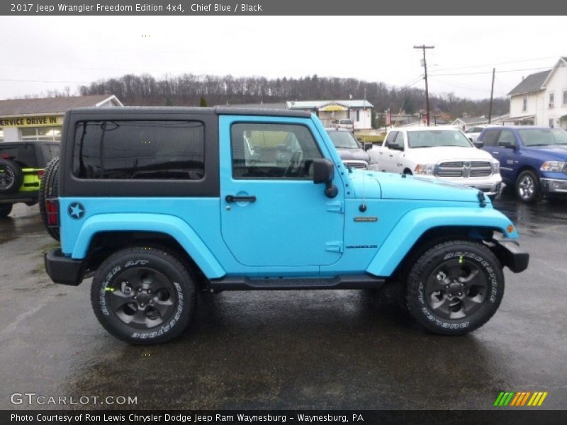 Chief Blue / Black 2017 Jeep Wrangler Freedom Edition 4x4