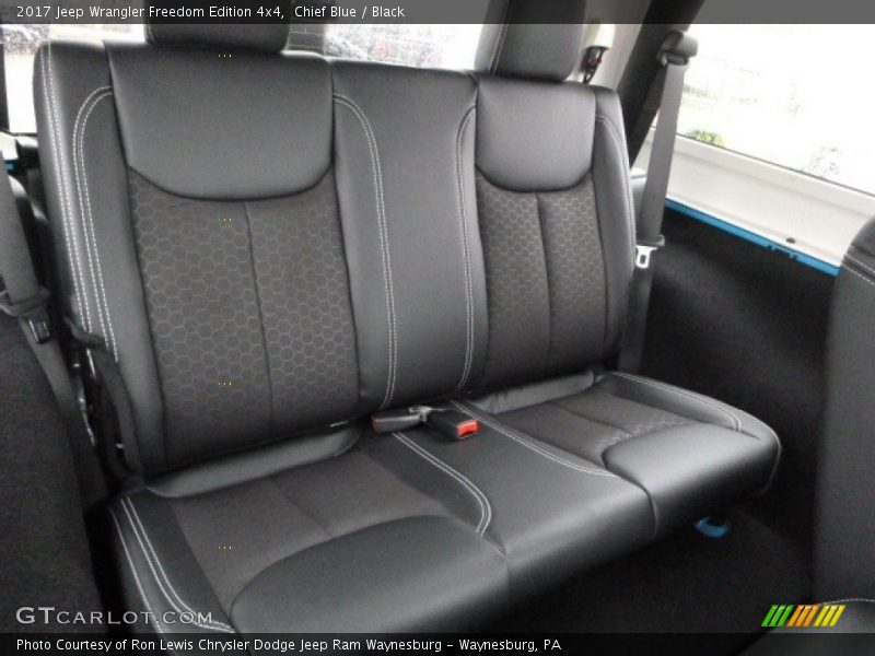 Rear Seat of 2017 Wrangler Freedom Edition 4x4