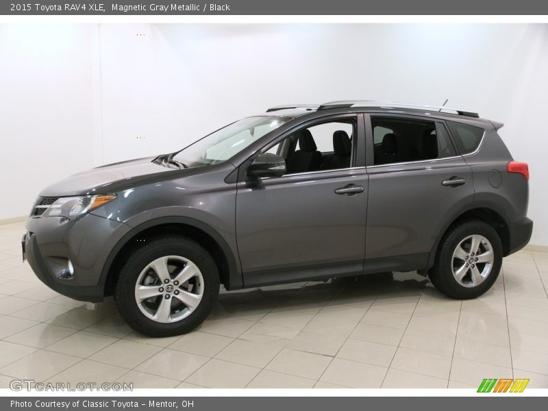 Magnetic Gray Metallic / Black 2015 Toyota RAV4 XLE