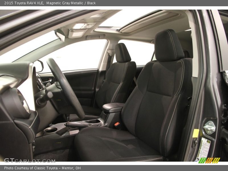 Magnetic Gray Metallic / Black 2015 Toyota RAV4 XLE